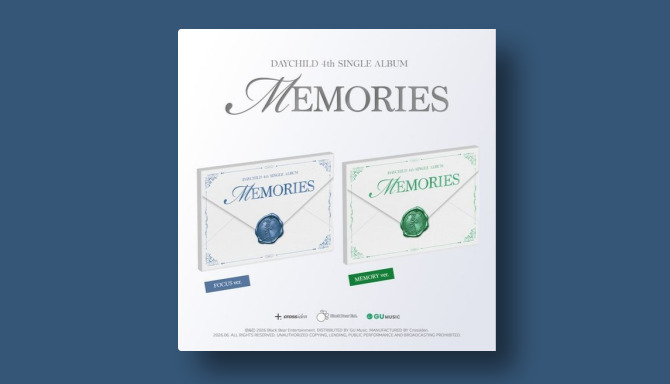 DAYCHILD MEMORISE [싱글 4집] 예판 특전 포카 증정 이벤트